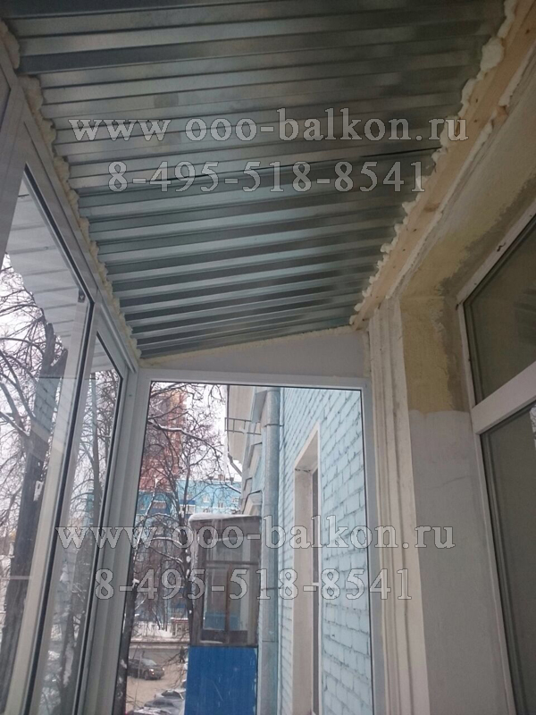 Остекление балкона с крышей от 33000 руб  и М.О.